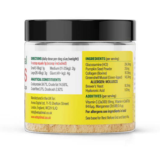 dog joint supplement dosage